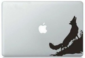MacBook ステッカー シール Wolf (11インチ)