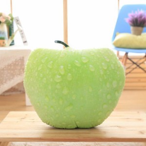 クッション リアル 食品 果物 フルーツ (青リンゴ)