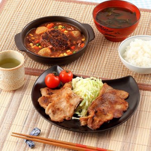 北海道 お取り寄せ お肉屋さん 惣菜セット 1100g しょうが焼 味噌漬 ハンバーグ