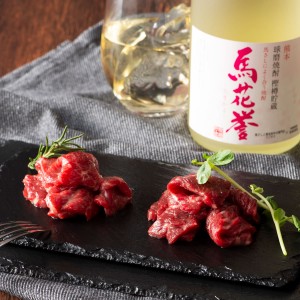 フジチク 馬刺しと焼酎の晩酌セット 竹 馬刺しセット 熊本 馬肉 霜降り 桜肉