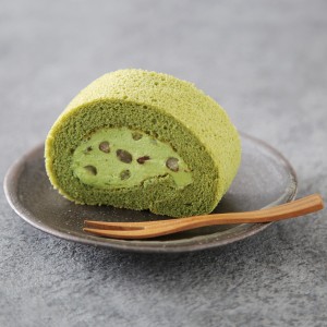 大納言小豆入 大和抹茶米粉ロールケーキ 1本 奈良 洋菓子 抹茶 米粉 奈良祥樂