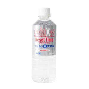 天然水 ResetTime 500ml 48本 国産 pH8.0 アルカリイオン水 リセットタイム