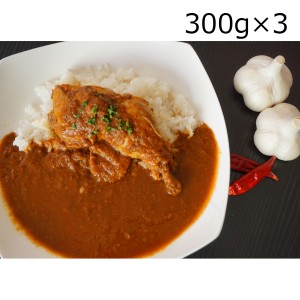 鶏もも1本カレー 3個 青森 カレー 惣菜 常温 種子にんにく農園