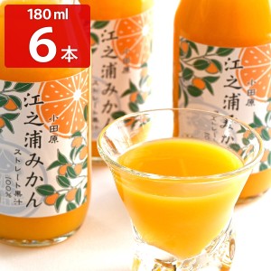 江之浦みかん 100％ストレート果汁 180ml 6本入 ギフトセット ジュース【沖縄県・離島 配送不可】