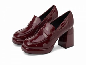 Nine West ナインウエスト レディース 女性用 シューズ 靴 ローファー ボートシューズ Verge Burgundy Patent【送料無料】