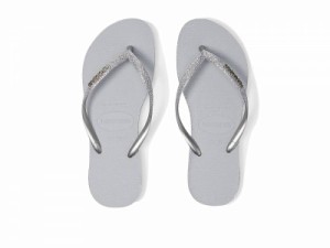 Havaianas ハワイアナス レディース 女性用 シューズ 靴 サンダル Slim Sparkle II Flip Flop Sandal Ice Grey【送料無料】