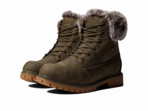 Lugz ラグズ レディース 女性用 シューズ 靴 ブーツ ワークブーツ Rucker Hi Fur Woodland/Gum【送料無料】