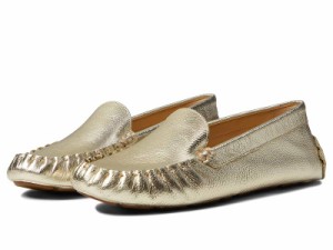 Cole Haan コールハーン レディース 女性用 シューズ 靴 ローファー ボートシューズ Evelyn Driver Gold Leather/Gum【送料無料】