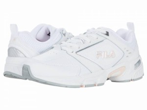 Fila フィラ レディース 女性用 シューズ 靴 スニーカー 運動靴 Memory Decimus 8 White/Pink Dogwood/Metallic Silver【送料無料】