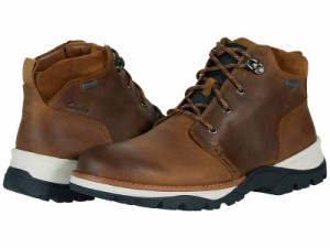 Clarks クラークス メンズ 男性用 シューズ 靴 ブーツ レースアップ 編み上げ Topton Mid GTX Cognac Oily Leather【送料無料】