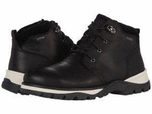 Clarks クラークス メンズ 男性用 シューズ 靴 ブーツ レースアップ 編み上げ Topton Mid GTX Black Oily Leather Warmlined【送料無料】