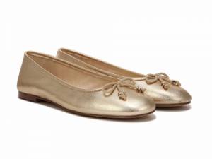 Sam Edelman サムエデルマン レディース 女性用 シューズ 靴 フラット Felicia Luxe Gold Leaf【送料無料】