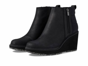 TOMS トムス レディース 女性用 シューズ 靴 ブーツ アンクル ショートブーツ Raven Water Resistant Black Leather/Quilt【送料無料】