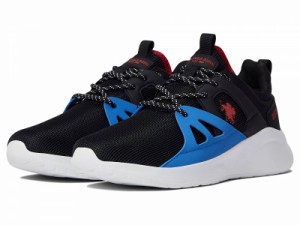 U.S. POLO ASSN. USポロ メンズ 男性用 シューズ 靴 スニーカー 運動靴 Run Black/Royal/Red【送料無料】