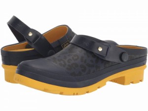 Joules レディース 女性用 シューズ 靴 クロッグ Welly Clog Navy Leopard【送料無料】