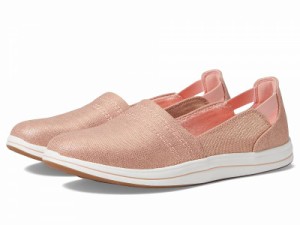 Clarks クラークス レディース 女性用 シューズ 靴 フラット Breeze Step II Pink Metallic Textile【送料無料】