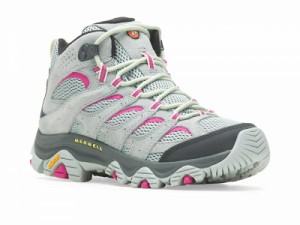 Merrell メレル レディース 女性用 シューズ 靴 ブーツ ハイキング トレッキング Moab 3 Mid Monument/Fuchsia【送料無料】