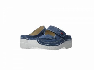 Wolky ウォーキー レディース 女性用 シューズ 靴 クロッグ Roll Slipper Denim Caviar【送料無料】