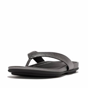 FitFlop フィットフロップ レディース 女性用 シューズ 靴 サンダル Gracie Leather Flip-Flops Classic Pewter Mix【送料無料】