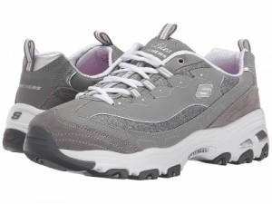 SKECHERS スケッチャーズ レディース 女性用 シューズ 靴 スニーカー 運動靴 DLites Me Time Gray【送料無料】