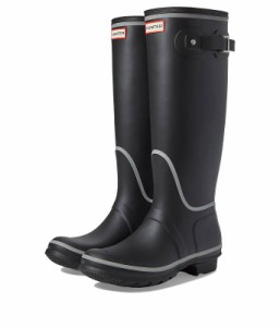 HUNTER ハンター レディース 女性用 シューズ 靴 ブーツ レインブーツ Original Tall Reflective Outline Boot Black【送料無料】