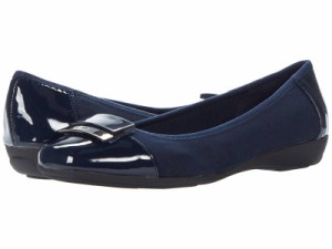 Anne Klein アン クライン レディース 女性用 シューズ 靴 フラット Una Navy【送料無料】