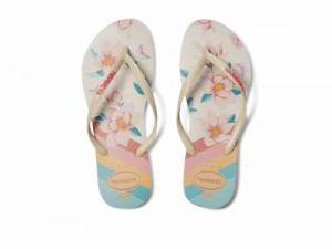 Havaianas ハワイアナス レディース 女性用 シューズ 靴 サンダル Slim Floral Flip Flop Sandal Beige【送料無料】