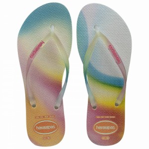 Havaianas ハワイアナス レディース 女性用 シューズ 靴 サンダル Slim Metallic Rainbow Beige【送料無料】