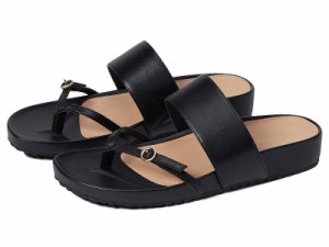 Cole Haan コールハーン レディース 女性用 シューズ 靴 サンダル Milani Thong Sandal Black Leather【送料無料】