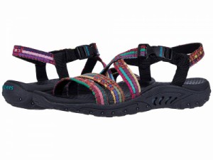 SKECHERS スケッチャーズ レディース 女性用 シューズ 靴 サンダル Reggae Sew Me Black Multi【送料無料】