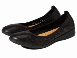 Clarks クラークス レディース 女性用 シューズ 靴 フラット Jenette Ease Black Leather【送料無料】