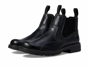 Clarks クラークス メンズ 男性用 シューズ 靴 ブーツ チェルシーブーツ Morris Easy Black Leather【送料無料】