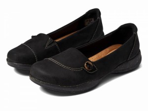 Clarks クラークス レディース 女性用 シューズ 靴 フラット Roseville Sky Black Leather【送料無料】