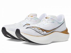 Saucony サッカニー レディース 女性用 シューズ 靴 スニーカー 運動靴 Endorphin Pro 3 White/Gold【送料無料】