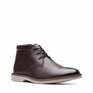 Clarks クラークス メンズ 男性用 シューズ 靴 ブーツ チャッカブーツ Atticus LT Hi Dark Brown Leather【送料無料】