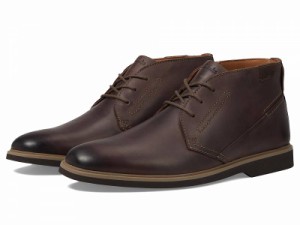 Clarks クラークス メンズ 男性用 シューズ 靴 ブーツ チャッカブーツ Malwood Top Dark Brown Leather【送料無料】