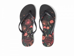 Havaianas ハワイアナス レディース 女性用 シューズ 靴 サンダル Slim Organic Flip Flop Sandal Black/Pink【送料無料】