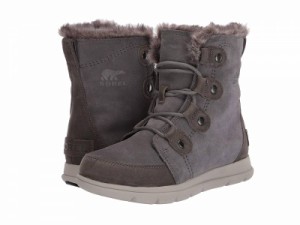 SOREL ソレル レディース 女性用 シューズ 靴 ブーツ スノーブーツ Explorer Joan Quarry/Black【送料無料】