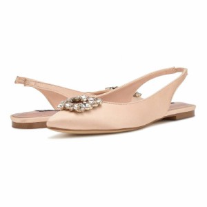 Nine West ナインウエスト レディース 女性用 シューズ 靴 フラット Blingy 2 Nude Satin【送料無料】