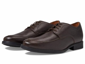 Clarks クラークス メンズ 男性用 シューズ 靴 オックスフォード 紳士靴 通勤靴 Whiddon Apron Dark Brown Tumbled Leather【送料無料】