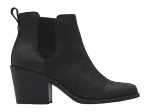 TOMS トムス レディース 女性用 シューズ 靴 ブーツ チェルシーブーツ アンクル Everly Black Oiled Nubuck【送料無料】