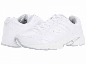 Fila フィラ レディース 女性用 シューズ 靴 スニーカー 運動靴 Memory Valant 5 White/White/Metallic Silver【送料無料】