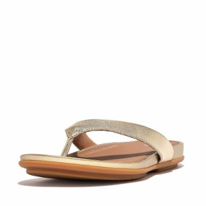 FitFlop フィットフロップ レディース 女性用 シューズ 靴 サンダル Gracie Leather Flip-Flops Platino【送料無料】