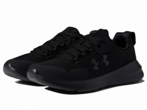 Under Armour アンダーアーマー レディース 女性用 シューズ 靴 スニーカー 運動靴 Essential Black/Black/Black【送料無料】