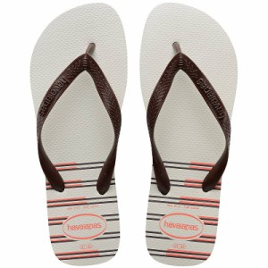 Havaianas ハワイアナス メンズ 男性用 シューズ 靴 サンダル Top Basic Flip Flop Sandal White/Dark Brown【送料無料】
