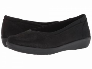 Clarks クラークス レディース 女性用 シューズ 靴 フラット Ayla Low Black Synthetic Nubuck【送料無料】