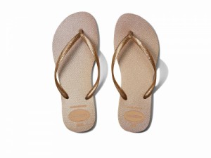 Havaianas ハワイアナス レディース 女性用 シューズ 靴 サンダル Slim Gloss Flip Flop Sandal Golden【送料無料】