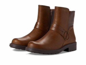 Clarks クラークス レディース 女性用 シューズ 靴 ブーツ アンクル ショートブーツ Opal Rose Dark Tan Leather【送料無料】