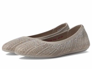 SKECHERS スケッチャーズ レディース 女性用 シューズ 靴 フラット Cleo 2.0 Glitzy Daze Taupe Sparkle【送料無料】