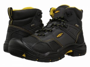 Keen Utility キーン メンズ 男性用 シューズ 靴 ブーツ ワークブーツ Logandale Waterproof Steel Toe Raven/Black【送料無料】